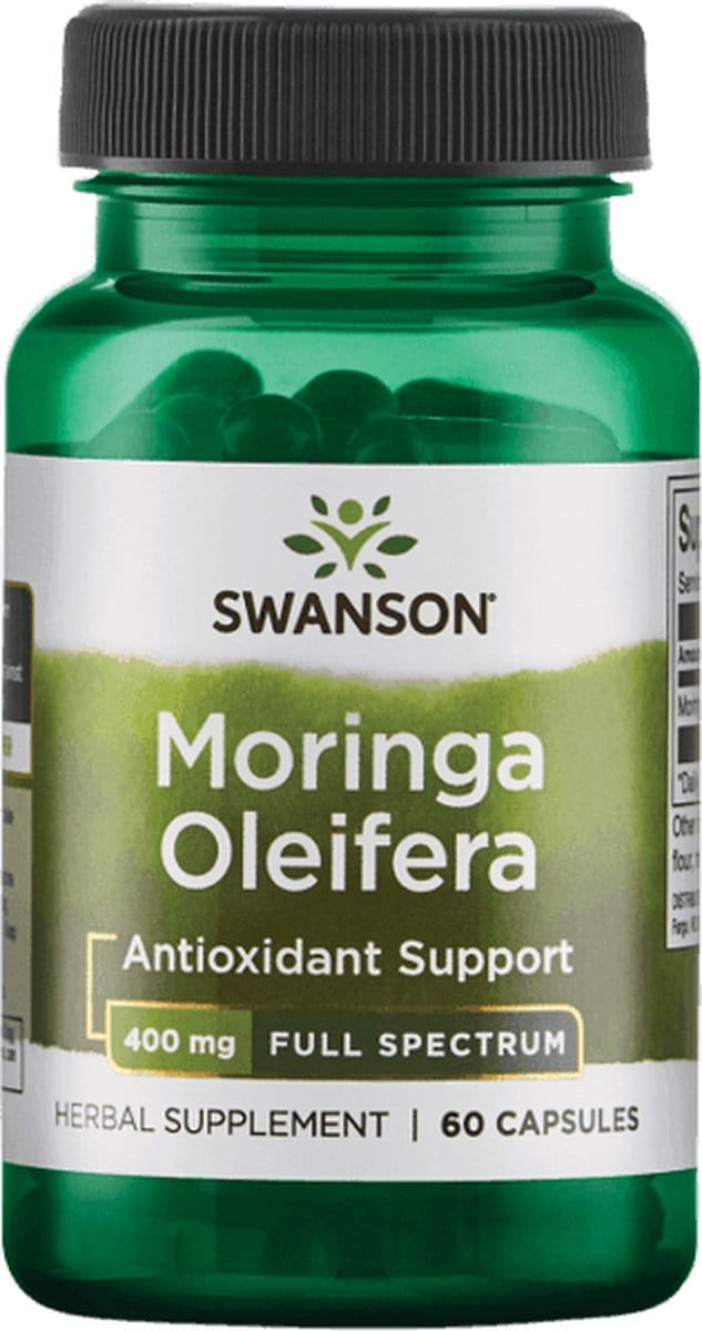 Superfoods - Moringa Oleifera 400mg - Vegan - 60 Capsules - Swanson