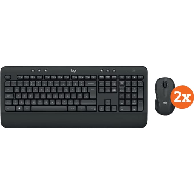 Logitech MK545 Draadloze Toetsenbord en Muis QWERTY 2-Pack