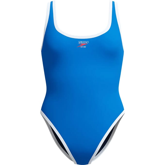 Dames zwempak uit 1 stuk Speedo Solid Bound Scoop