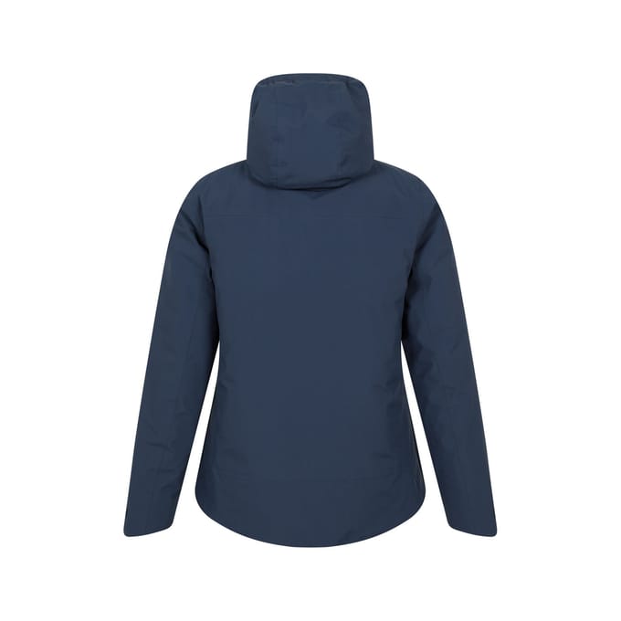 Mountain Warehouse Dames Mallory Korte Waterdichte Gevoerde Jas (Blauw)