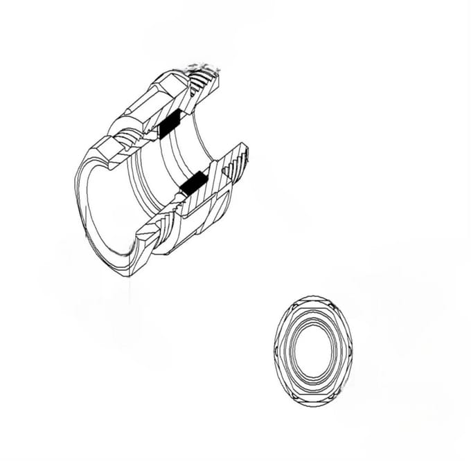 Niedax 1250M2516 KLEI WARTELS M 25 POLY.11-24MM per 50