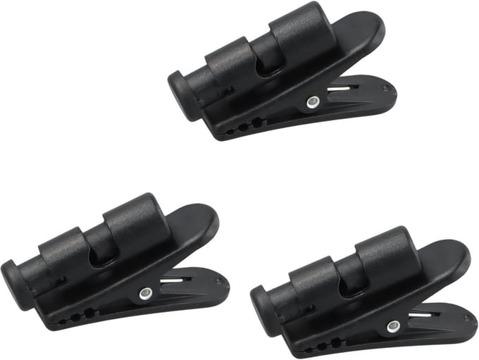 Dailygoods - 3 Stuks Hoofdtelefoon Kabelclips - 360° Draaibaar
