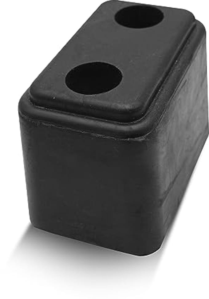 Solidchoice - Rubberbuffers voor Vrachtwagens, Set van 2 Parkeerstoppers