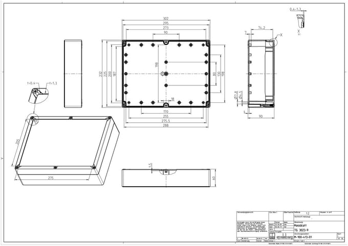 Spelsberg TG ABS 3023-9-o Installatiebehuizing 302 x 232 x 90 ABS Grijs-wit (RAL 7035) 1 stuk(s) Piece