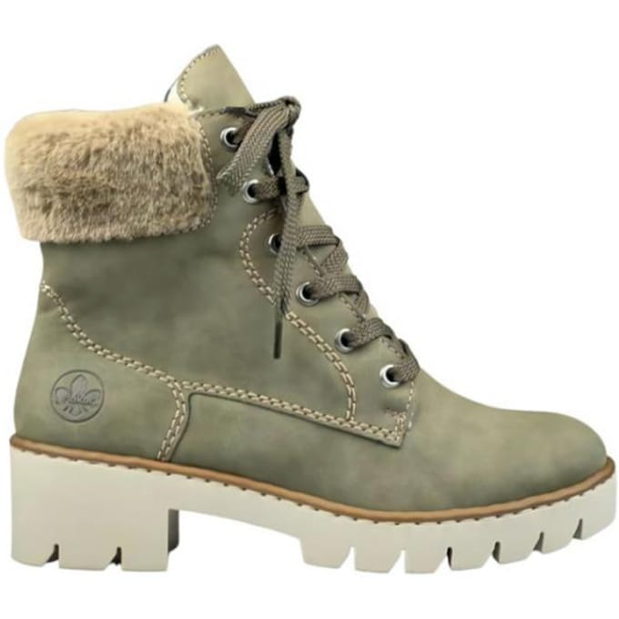 Rieker Veterboots grijs Nubuck - Maat 39