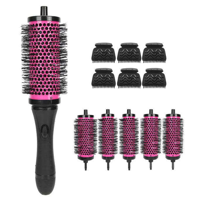 Afneembare Kamcilinders met Handgreepclips Hittebestendige Kam Borstelset black
