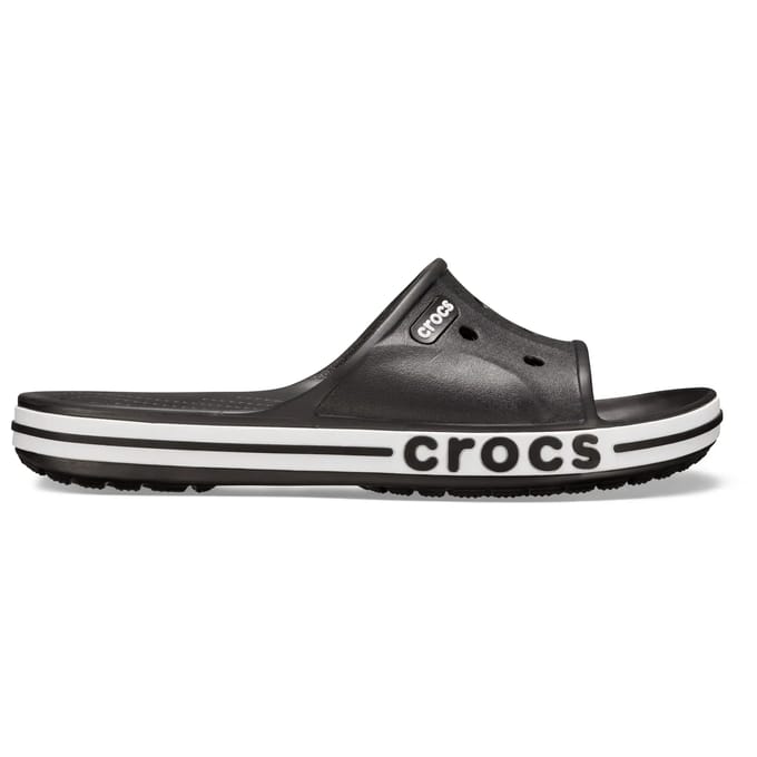 Crocs Bayaband Slide heren slippers zwart wit - Maat 42/43