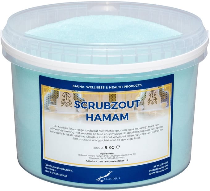 Scrubzout Hamam 5 KG - Hydraterende Lichaamsscrub