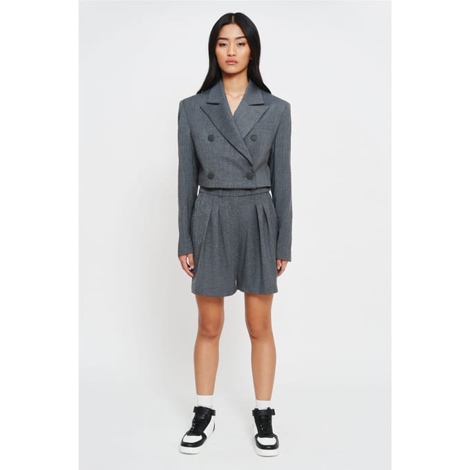 BENU Dames Korte Donkergrijze Broek