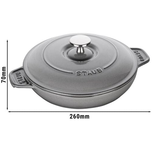 STAUB SPECIALITIES - Bakvorm met deksel - Ø 200mm - Gietijzer - Grafietgrijs
