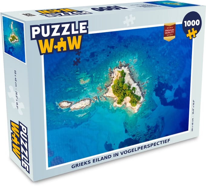Puzzel Grieks eiland - Legpuzzel - Puzzel 1000 stukjes volwassenen