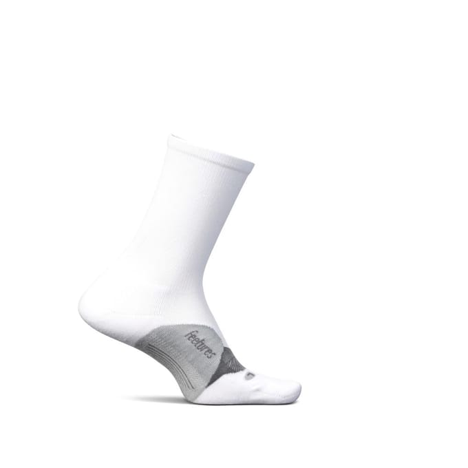 Feetures - Elite Light Cushion Mini Crew - White - Wit / MEDIUM