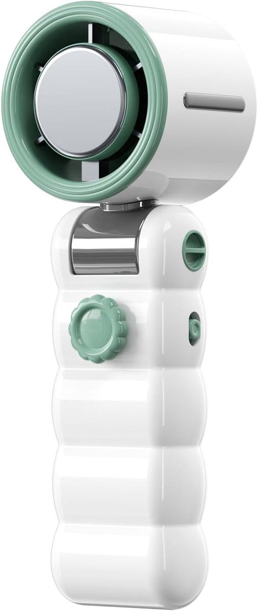 VHV - Ventilator - 4500mAh USB oplaadbaar, 180 graden verstelbaar wit model voor reizen en warm weer