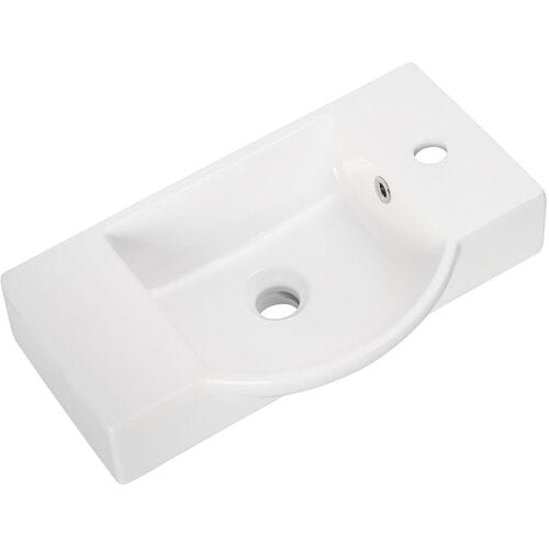 Fackelmann SBC guest WC ceramic basin 54.5 x 32 cm, basin centered, tap hole right 82392
