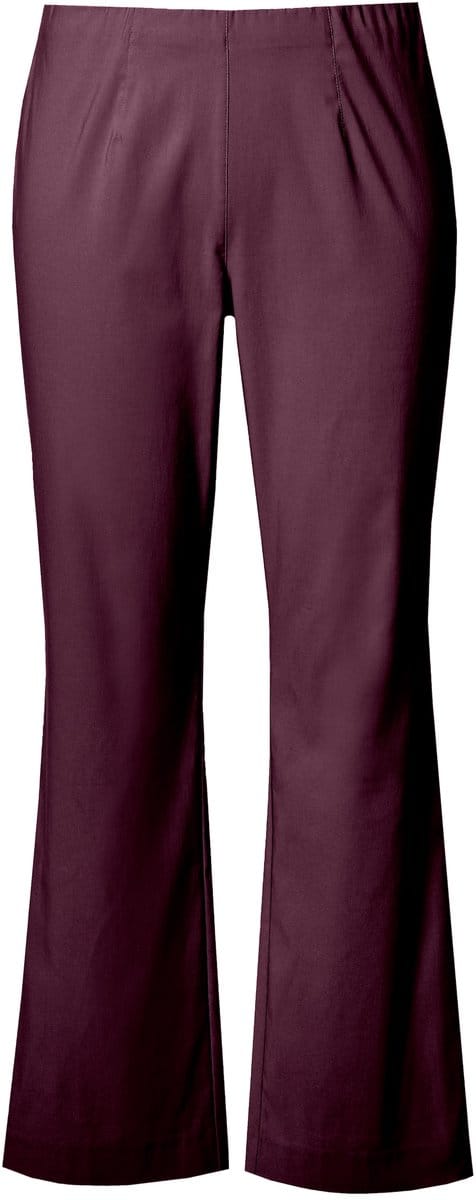 Ulla Popken - Dames - Thermo-bengalinbroek slim fit warm elastische tailleband - Aubergine - Maat 42