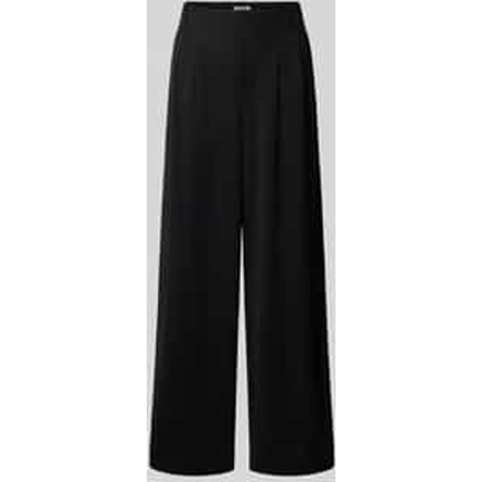 wide leg broek met elastische band model 'CHRISTINA'