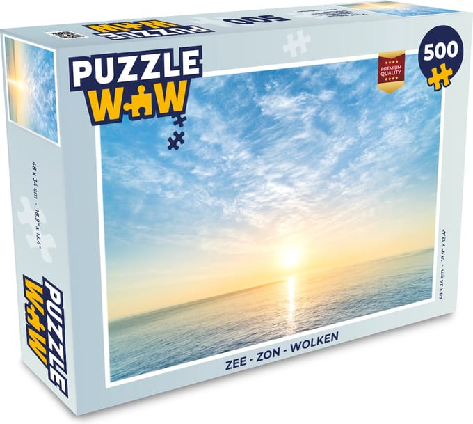Puzzel Zee - Zon - Wolken - Legpuzzel - Puzzel 500 stukjes
