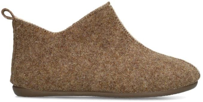 Manfield - Heren - Taupe pantoffels - Maat 45