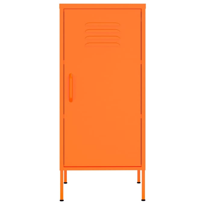 vidaXL - Opbergkast - 42,5x35x101,5 - cm - staal - oranje