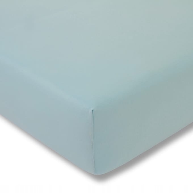Estella Jersey Hoeslake 100x200 cm - Azurblauw
