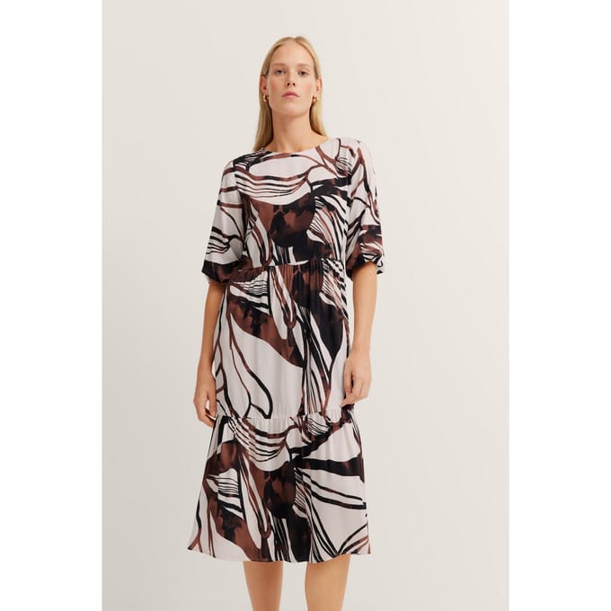 Bugatti Damen Zomerjurk met volants & deelnaden