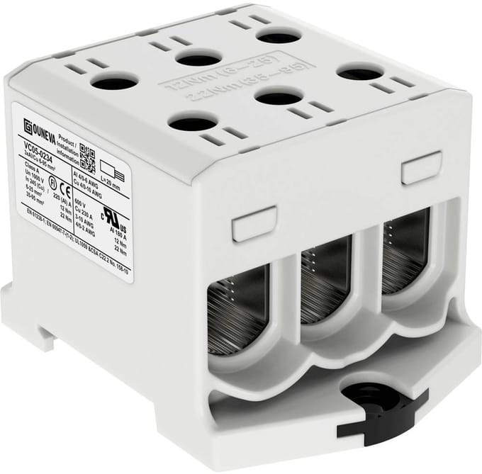 Ouneva Group VC05-0234 Verdeelblok Schroeven Grijs 1 stuk(s)