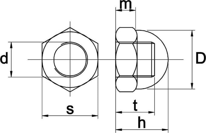 Dopmoer M5 RVS A4 - 200 stuks