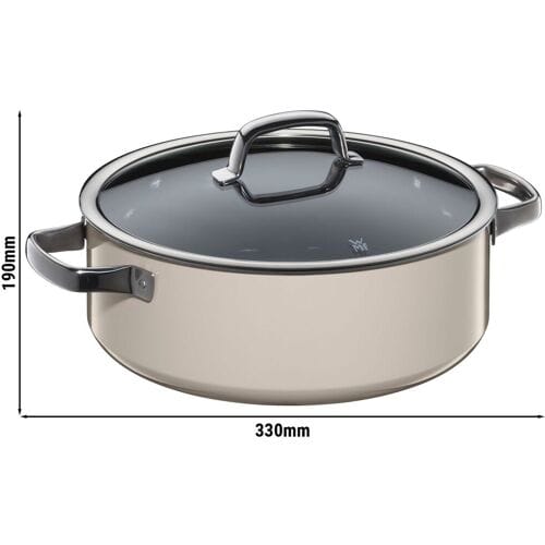 WMF Fusiontec Mineral - Braadpan - Ø 280mm - inclusief glazen deksel - Macadamia