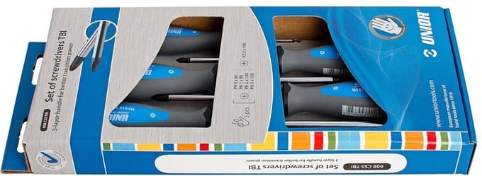 UNIOR - SET SCHROEVENDRAAIER - PH 0 - 1 - 2 - 3 - PZ 2 / 5 PCS