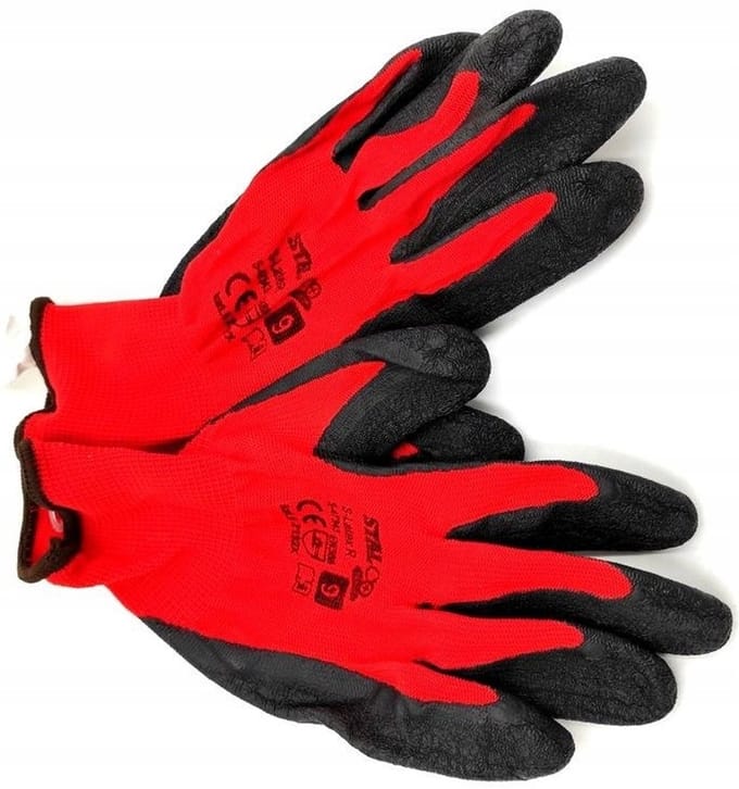 Stalco Premium - Polyester Werkhandschoenen - Latex Coating - Maat 9 - Verhoogde Grip