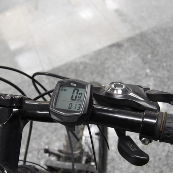Fietscomputer Bekabeld type Fietscomputer Regendicht LCD-scherm Fietscomputer zwart
