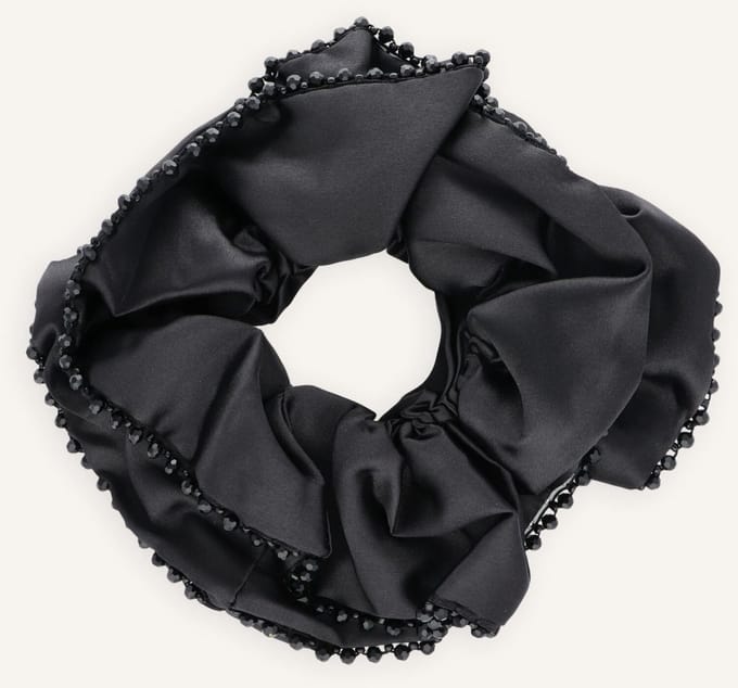 Becksondergaard Luster Bead Scrunchie Haaraccessoires Dames - Zwart - Maat ONESIZE