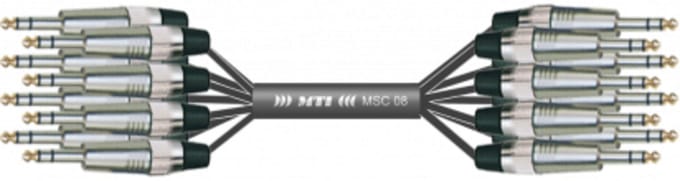 MUSIC STORE Studio Multicore/Eco 8/Kl.-Kl. 1,5m / jack sym > jack sym - Analoge multicore kabel