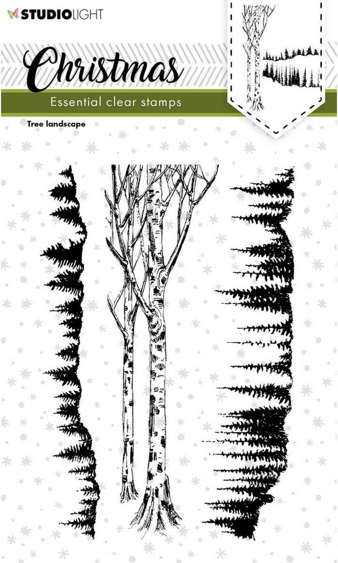 Studio Light Essentials Clear Stamp Christmas Tree landscape