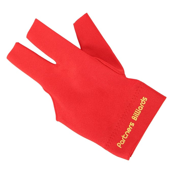 Gants de Billard Pool 3 Doigts Gants de Queue Shooters Snooker Gant de Sport de Queue Pour Main Gauche Droite Rouge rouge