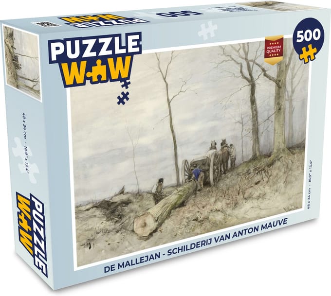 Puzzel De mallejan - Schilderij van Anton Mauve - Legpuzzel - Puzzel 500 stukjes
