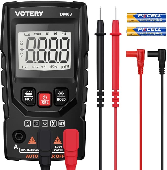 Digitale multimeter 4000 teller voor spannings- en stroommetingen
