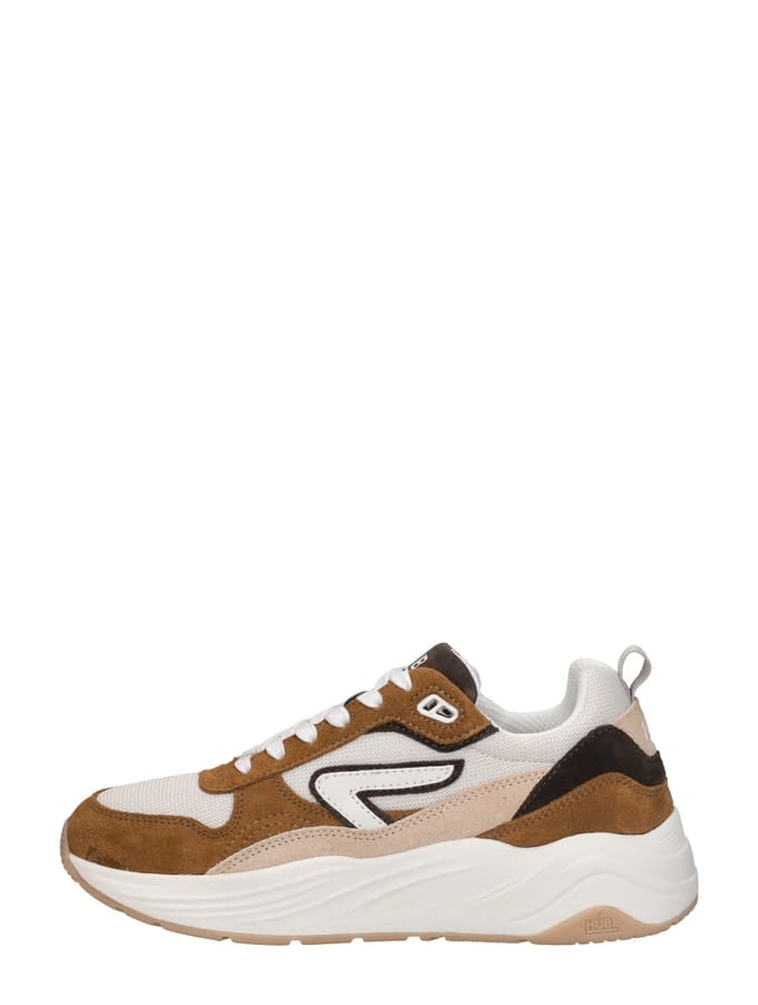 HUB GLIDE Light Beige/Off White/Cognac