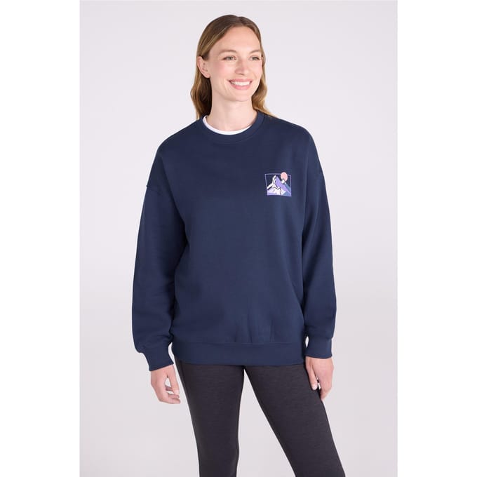 Mountain Warehouse Dames/Dames Tekst Relaxed Fit Trui (Donkerblauw)