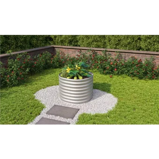 Vitavia Plantenbak Vita - Blank - Metaal - 82,1x82,1x63cm