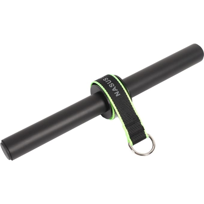 Onderarm Blaster Nylon Antislip Schuim Spierkracht Polsroller met Breed Touwlager 150 Kg black