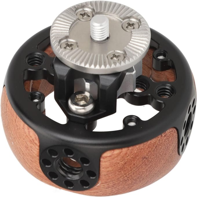 Camera Ronde Handgreep met 1/4in 3/8in voor Arri M6 Rozet Houten Rotatie Snelkoppeling Camera gray