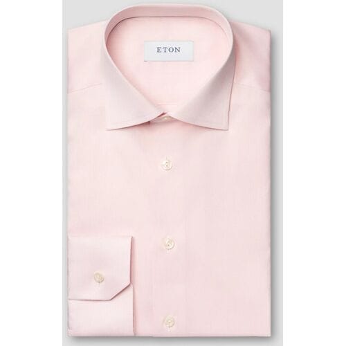 Eton Overhemd Signature Twill Uni Cutaway Roze / male