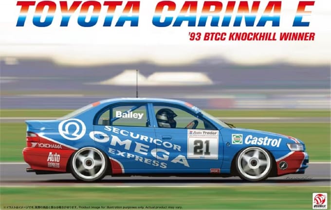 Beemax Modelbouwpakket Auto - 24031 Toyota Carina E - 1993 BTCC Knockhill Winner Plastic - 1:24 - Modelbouw