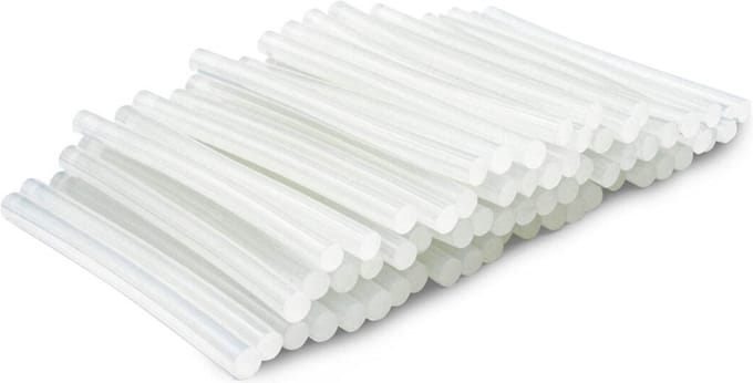 Lijmsticks 7mm - 60 Stuks MEGAPACK - Helder Transparant - Premium Kwaliteit - Lengte 10cm