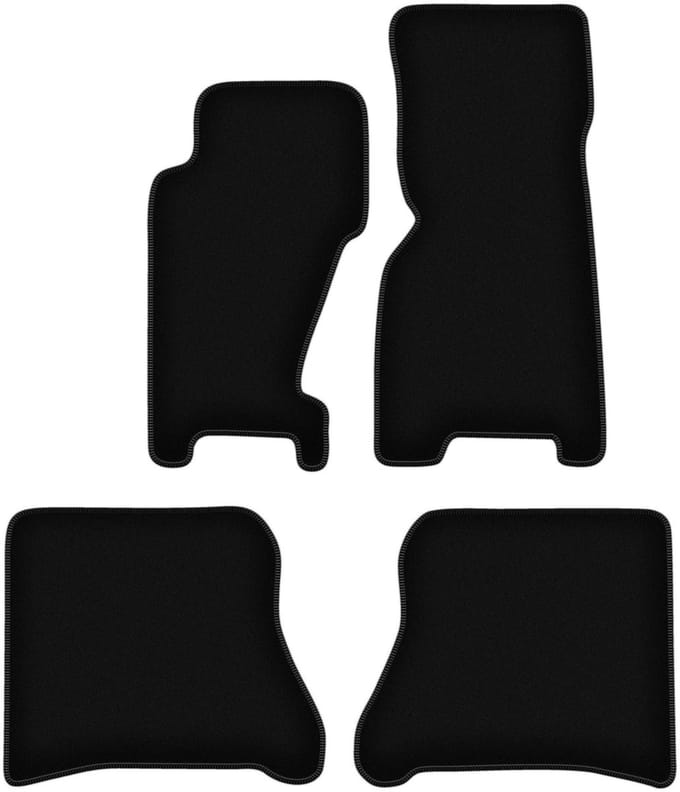 BASIC zwarte veloursmatten voor: Jeep Grand Cherokee WJ off-road (1998-2004)
