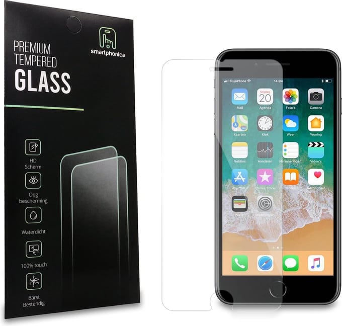 Smartphonica Screenprotector geschikt voor iPhone 7/8 plus screenprotector van buigbaar glas geschikt voor Apple iPhone 7 Plus;Apple iPhone 8 Plus