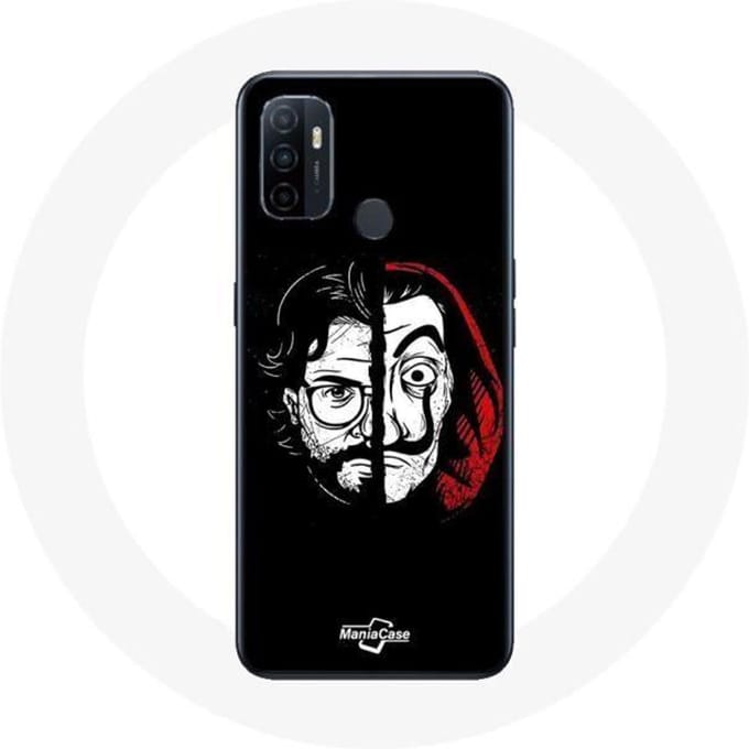 Oppo A53 Case La casa de papel El Profesor Mask Split