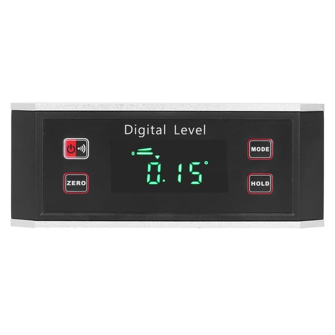 Digitale Waterpas Hoekmeter Inclinometer Hoekmeter Kubusmeter Strip Type Hoekbak white
