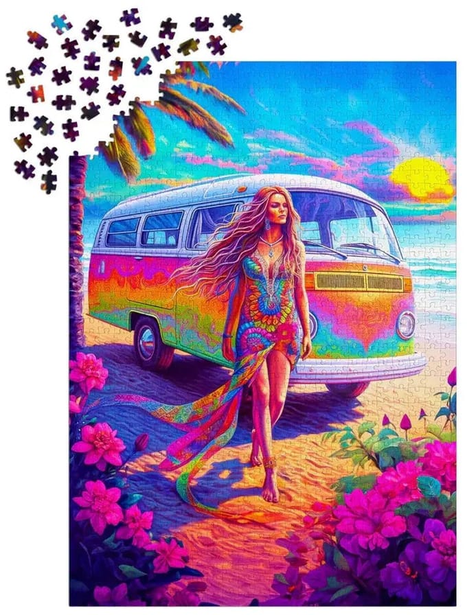 Enjoy Puzzle legpuzzel Hippie at Heart 1000 stukjes landschap.